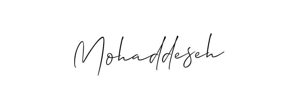 How to make Mohaddeseh name signature. Use Allison_Script style for creating short signs online. This is the latest handwritten sign. Mohaddeseh signature style 2 images and pictures png