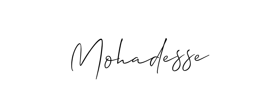 Mohadesse stylish signature style. Best Handwritten Sign (Allison_Script) for my name. Handwritten Signature Collection Ideas for my name Mohadesse. Mohadesse signature style 2 images and pictures png