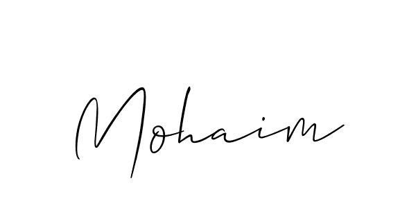 Mohaim stylish signature style. Best Handwritten Sign (Allison_Script) for my name. Handwritten Signature Collection Ideas for my name Mohaim. Mohaim signature style 2 images and pictures png