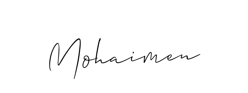 Also You can easily find your signature by using the search form. We will create Mohaimen name handwritten signature images for you free of cost using Allison_Script sign style. Mohaimen signature style 2 images and pictures png