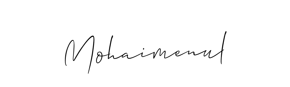 Make a short Mohaimenul signature style. Manage your documents anywhere anytime using Allison_Script. Create and add eSignatures, submit forms, share and send files easily. Mohaimenul signature style 2 images and pictures png