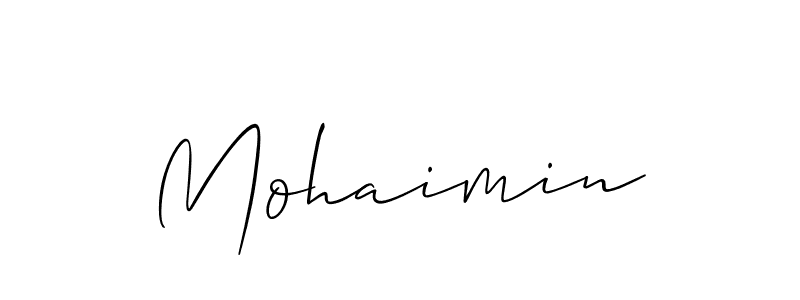 It looks lik you need a new signature style for name Mohaimin. Design unique handwritten (Allison_Script) signature with our free signature maker in just a few clicks. Mohaimin signature style 2 images and pictures png
