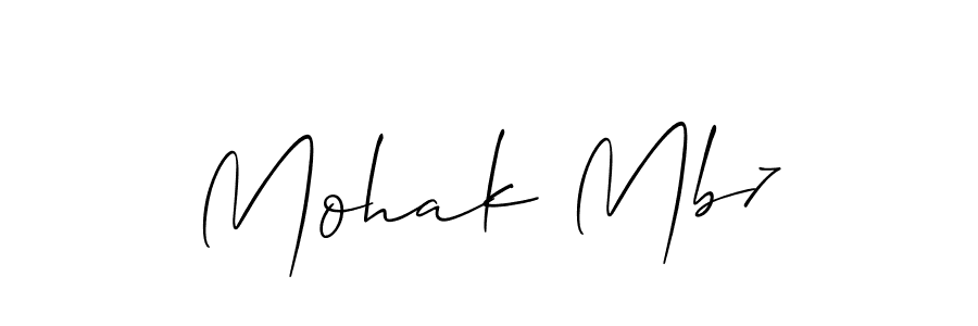 Mohak Mb7 stylish signature style. Best Handwritten Sign (Allison_Script) for my name. Handwritten Signature Collection Ideas for my name Mohak Mb7. Mohak Mb7 signature style 2 images and pictures png