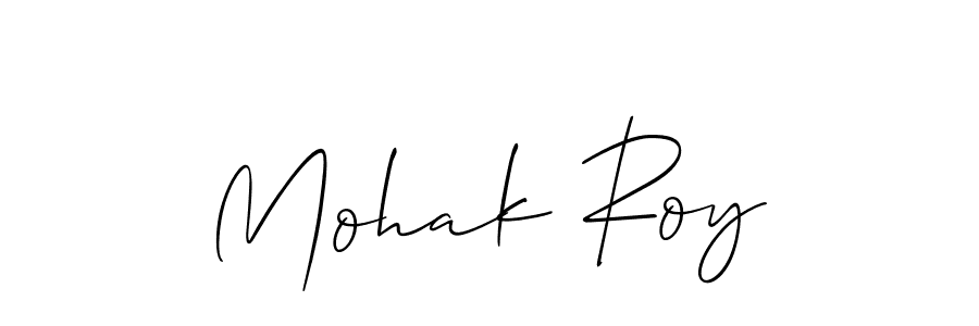 Design your own signature with our free online signature maker. With this signature software, you can create a handwritten (Allison_Script) signature for name Mohak Roy. Mohak Roy signature style 2 images and pictures png