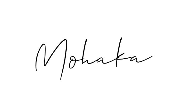 Best and Professional Signature Style for Mohaka. Allison_Script Best Signature Style Collection. Mohaka signature style 2 images and pictures png