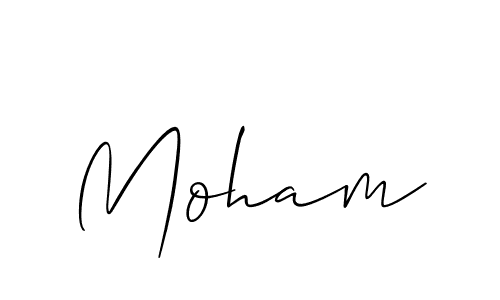 How to make Moham signature? Allison_Script is a professional autograph style. Create handwritten signature for Moham name. Moham signature style 2 images and pictures png