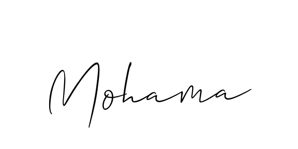 How to make Mohama name signature. Use Allison_Script style for creating short signs online. This is the latest handwritten sign. Mohama signature style 2 images and pictures png