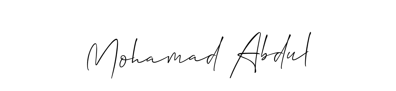 Best and Professional Signature Style for Mohamad Abdul. Allison_Script Best Signature Style Collection. Mohamad Abdul signature style 2 images and pictures png