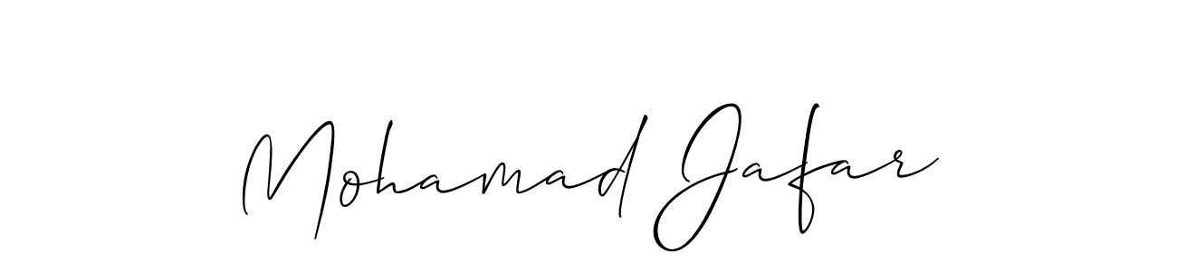 Mohamad Jafar stylish signature style. Best Handwritten Sign (Allison_Script) for my name. Handwritten Signature Collection Ideas for my name Mohamad Jafar. Mohamad Jafar signature style 2 images and pictures png