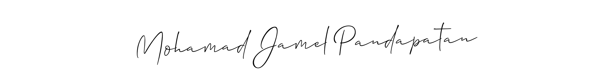 Design your own signature with our free online signature maker. With this signature software, you can create a handwritten (Allison_Script) signature for name Mohamad Jamel Pandapatan. Mohamad Jamel Pandapatan signature style 2 images and pictures png