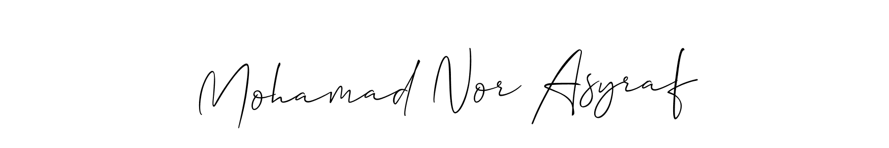 Check out images of Autograph of Mohamad Nor Asyraf name. Actor Mohamad Nor Asyraf Signature Style. Allison_Script is a professional sign style online. Mohamad Nor Asyraf signature style 2 images and pictures png