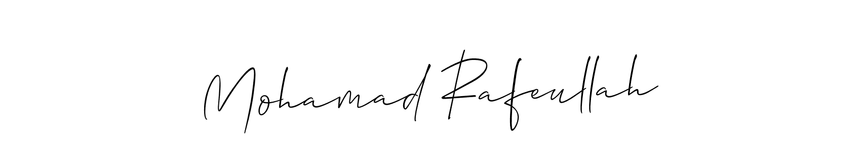 if you are searching for the best signature style for your name Mohamad Rafeullah. so please give up your signature search. here we have designed multiple signature styles  using Allison_Script. Mohamad Rafeullah signature style 2 images and pictures png