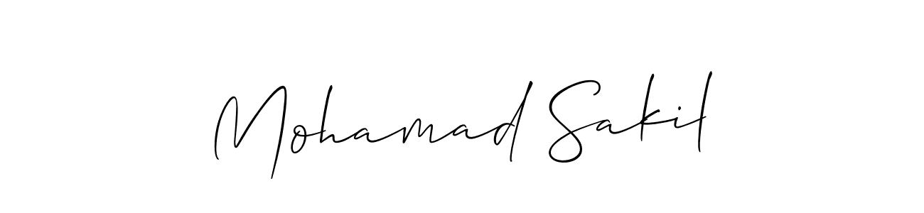 Also we have Mohamad Sakil name is the best signature style. Create professional handwritten signature collection using Allison_Script autograph style. Mohamad Sakil signature style 2 images and pictures png