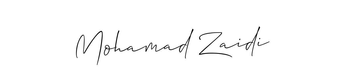 Once you've used our free online signature maker to create your best signature Allison_Script style, it's time to enjoy all of the benefits that Mohamad Zaidi name signing documents. Mohamad Zaidi signature style 2 images and pictures png