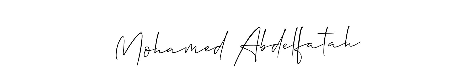 You should practise on your own different ways (Allison_Script) to write your name (Mohamed Abdelfatah) in signature. don't let someone else do it for you. Mohamed Abdelfatah signature style 2 images and pictures png