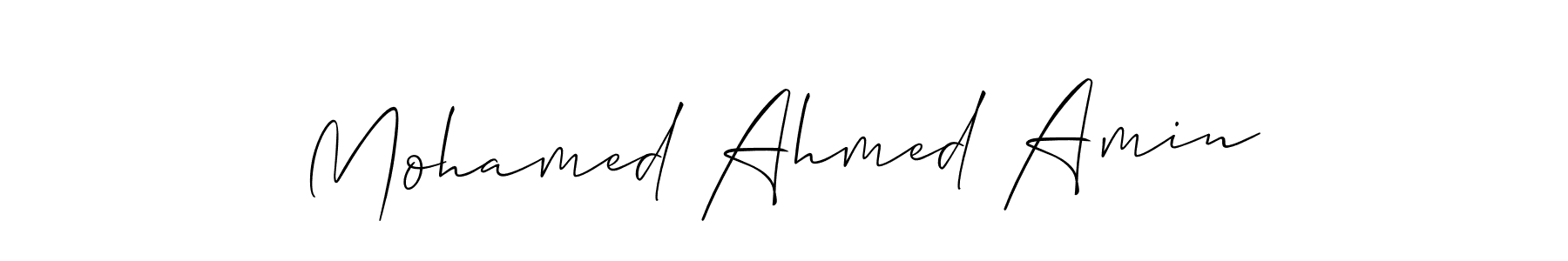 Also You can easily find your signature by using the search form. We will create Mohamed Ahmed Amin name handwritten signature images for you free of cost using Allison_Script sign style. Mohamed Ahmed Amin signature style 2 images and pictures png