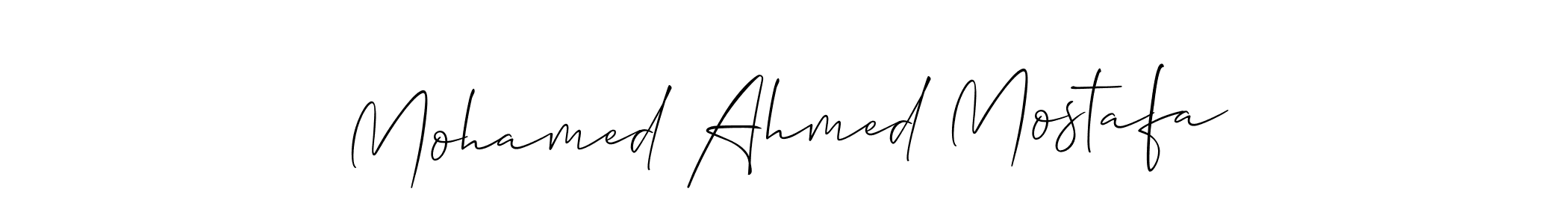 Mohamed Ahmed Mostafa stylish signature style. Best Handwritten Sign (Allison_Script) for my name. Handwritten Signature Collection Ideas for my name Mohamed Ahmed Mostafa. Mohamed Ahmed Mostafa signature style 2 images and pictures png