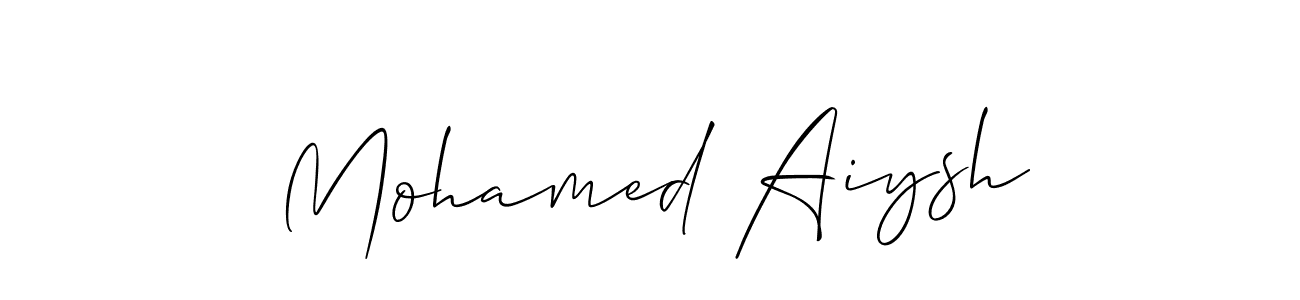 Design your own signature with our free online signature maker. With this signature software, you can create a handwritten (Allison_Script) signature for name Mohamed Aiysh. Mohamed Aiysh signature style 2 images and pictures png