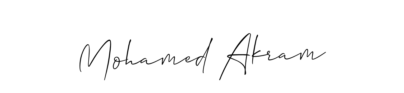 Mohamed Akram stylish signature style. Best Handwritten Sign (Allison_Script) for my name. Handwritten Signature Collection Ideas for my name Mohamed Akram. Mohamed Akram signature style 2 images and pictures png