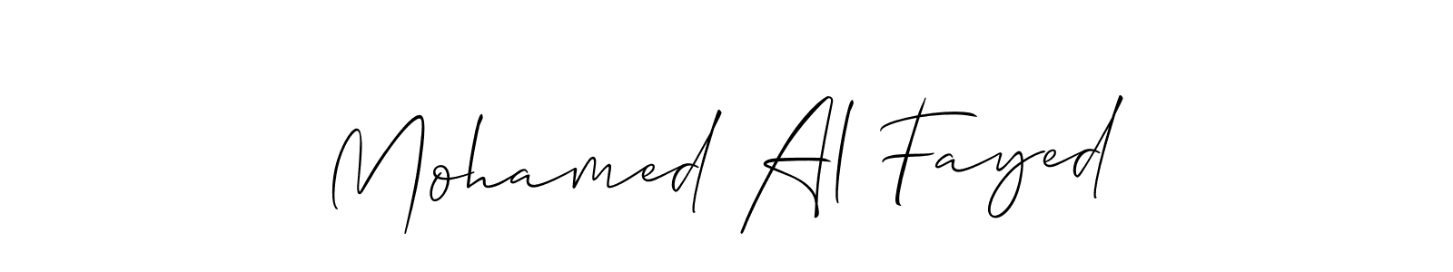 You should practise on your own different ways (Allison_Script) to write your name (Mohamed Al Fayed) in signature. don't let someone else do it for you. Mohamed Al Fayed signature style 2 images and pictures png