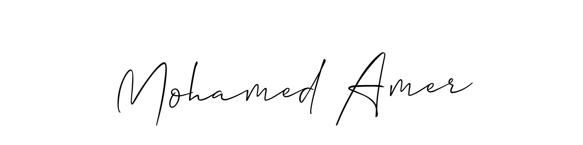Create a beautiful signature design for name Mohamed Amer. With this signature (Allison_Script) fonts, you can make a handwritten signature for free. Mohamed Amer signature style 2 images and pictures png