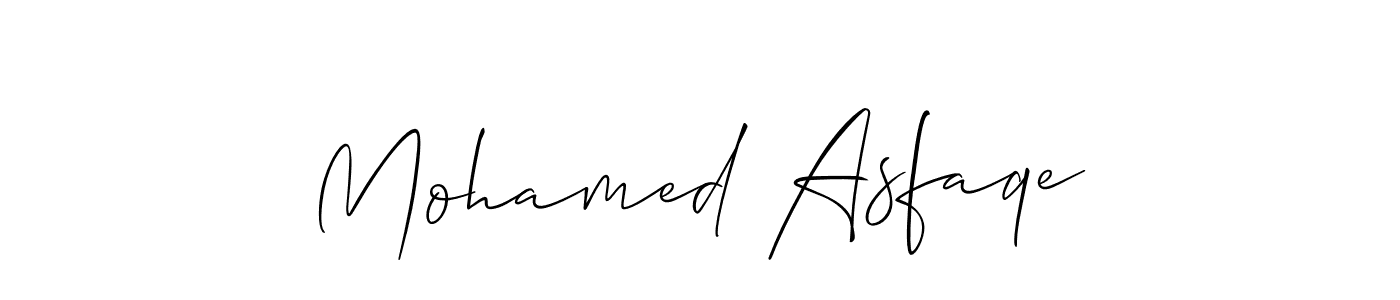 It looks lik you need a new signature style for name Mohamed Asfaqe. Design unique handwritten (Allison_Script) signature with our free signature maker in just a few clicks. Mohamed Asfaqe signature style 2 images and pictures png