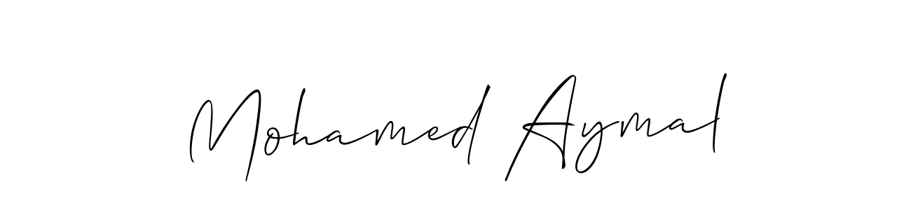 How to Draw Mohamed Aymal signature style? Allison_Script is a latest design signature styles for name Mohamed Aymal. Mohamed Aymal signature style 2 images and pictures png