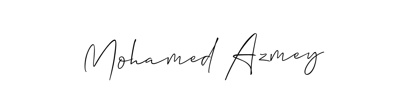 How to make Mohamed Azmey signature? Allison_Script is a professional autograph style. Create handwritten signature for Mohamed Azmey name. Mohamed Azmey signature style 2 images and pictures png