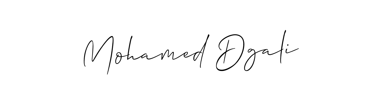 This is the best signature style for the Mohamed Dgali name. Also you like these signature font (Allison_Script). Mix name signature. Mohamed Dgali signature style 2 images and pictures png