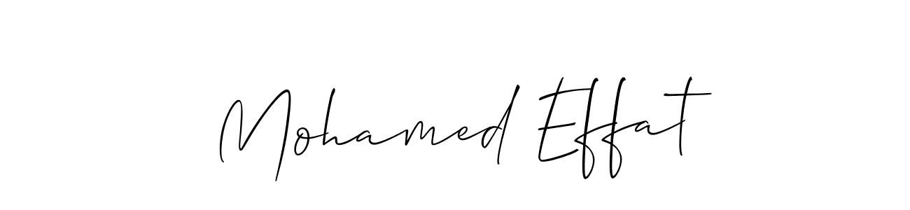 Make a beautiful signature design for name Mohamed Effat. With this signature (Allison_Script) style, you can create a handwritten signature for free. Mohamed Effat signature style 2 images and pictures png