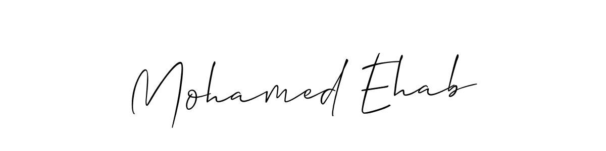 Create a beautiful signature design for name Mohamed Ehab. With this signature (Allison_Script) fonts, you can make a handwritten signature for free. Mohamed Ehab signature style 2 images and pictures png