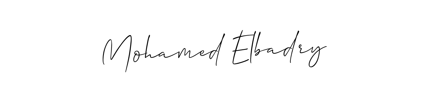 Design your own signature with our free online signature maker. With this signature software, you can create a handwritten (Allison_Script) signature for name Mohamed Elbadry. Mohamed Elbadry signature style 2 images and pictures png