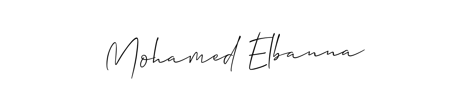 How to Draw Mohamed Elbanna signature style? Allison_Script is a latest design signature styles for name Mohamed Elbanna. Mohamed Elbanna signature style 2 images and pictures png