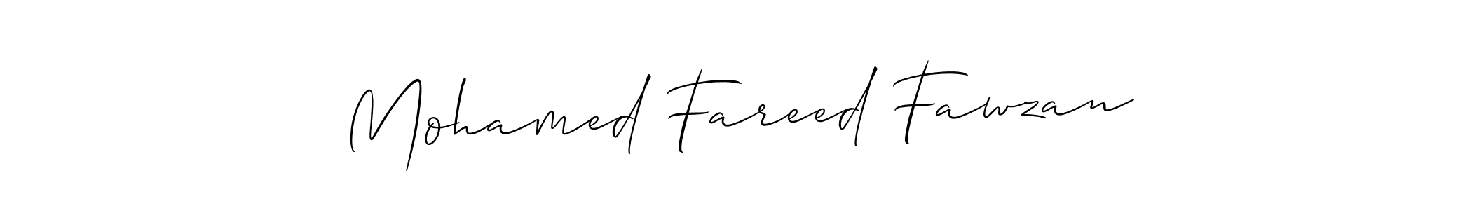 Check out images of Autograph of Mohamed Fareed Fawzan name. Actor Mohamed Fareed Fawzan Signature Style. Allison_Script is a professional sign style online. Mohamed Fareed Fawzan signature style 2 images and pictures png