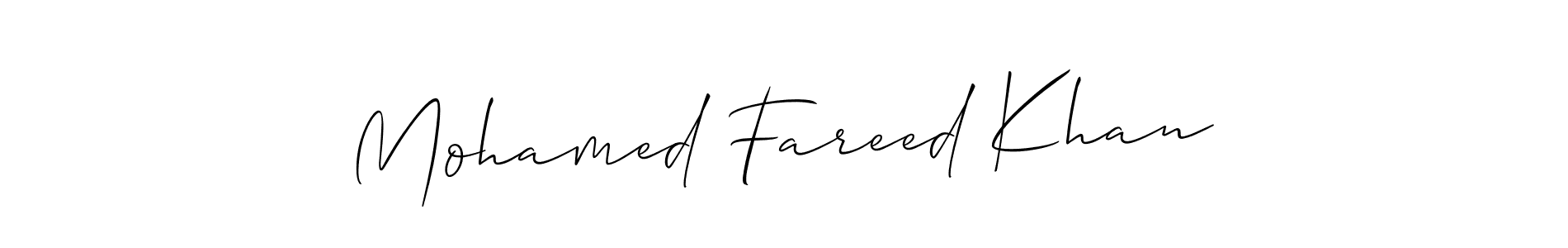 Make a beautiful signature design for name Mohamed Fareed Khan. Use this online signature maker to create a handwritten signature for free. Mohamed Fareed Khan signature style 2 images and pictures png