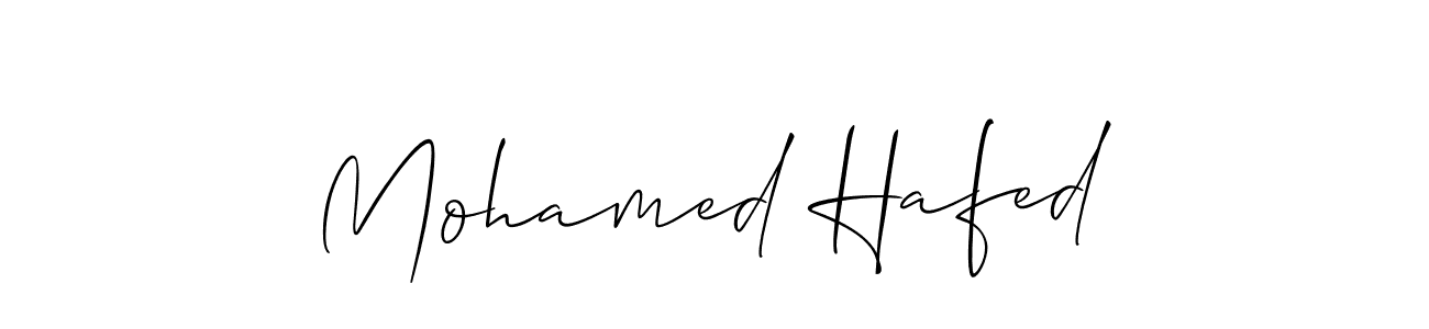 Create a beautiful signature design for name Mohamed Hafed. With this signature (Allison_Script) fonts, you can make a handwritten signature for free. Mohamed Hafed signature style 2 images and pictures png