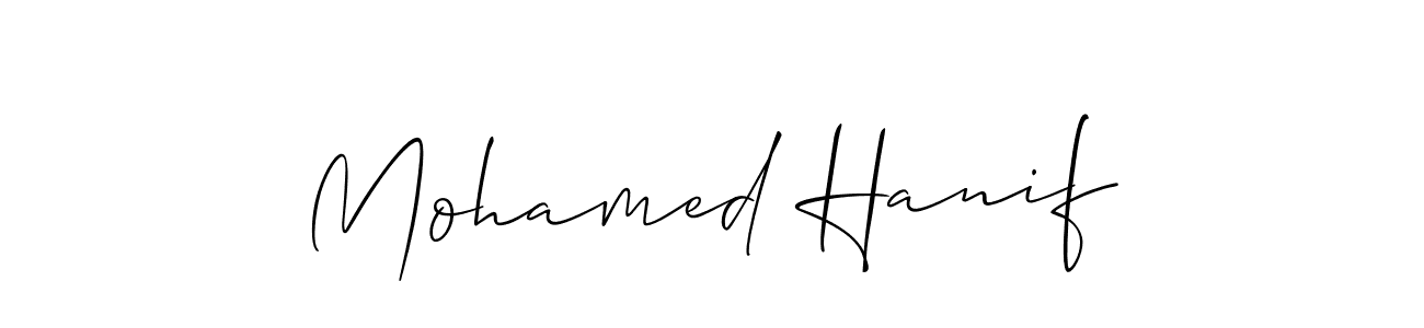 Also You can easily find your signature by using the search form. We will create Mohamed Hanif name handwritten signature images for you free of cost using Allison_Script sign style. Mohamed Hanif signature style 2 images and pictures png