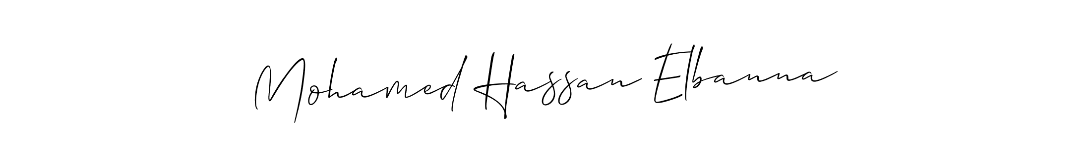 Also You can easily find your signature by using the search form. We will create Mohamed Hassan Elbanna name handwritten signature images for you free of cost using Allison_Script sign style. Mohamed Hassan Elbanna signature style 2 images and pictures png