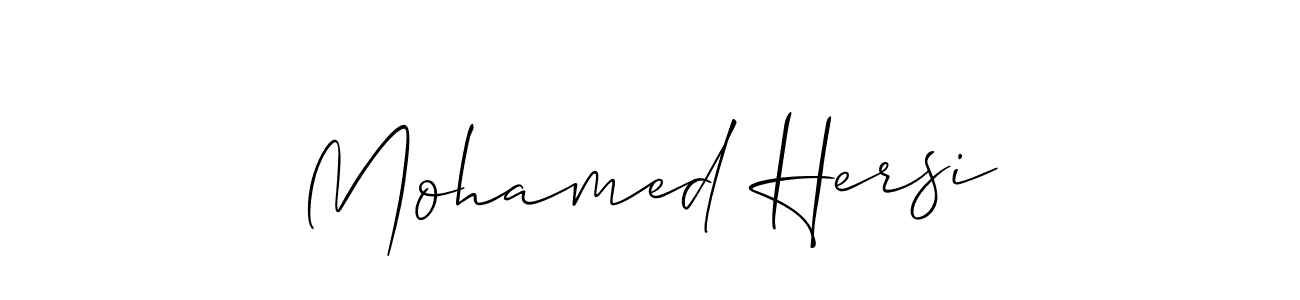 Design your own signature with our free online signature maker. With this signature software, you can create a handwritten (Allison_Script) signature for name Mohamed Hersi. Mohamed Hersi signature style 2 images and pictures png