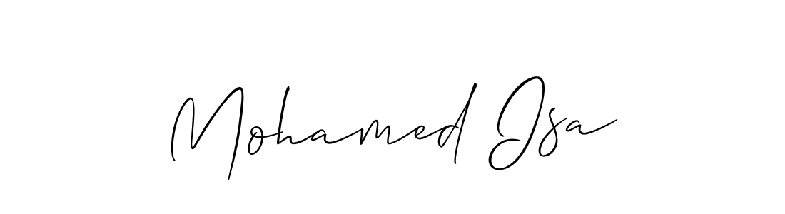 Mohamed Isa stylish signature style. Best Handwritten Sign (Allison_Script) for my name. Handwritten Signature Collection Ideas for my name Mohamed Isa. Mohamed Isa signature style 2 images and pictures png