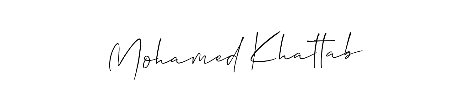 How to Draw Mohamed Khattab signature style? Allison_Script is a latest design signature styles for name Mohamed Khattab. Mohamed Khattab signature style 2 images and pictures png