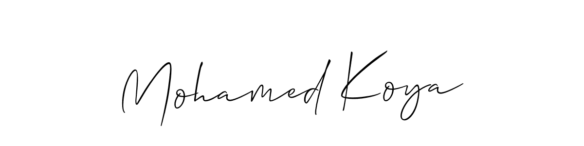 Best and Professional Signature Style for Mohamed Koya. Allison_Script Best Signature Style Collection. Mohamed Koya signature style 2 images and pictures png