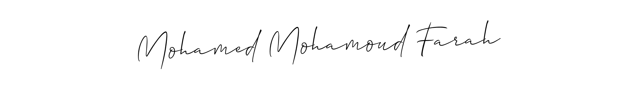 Best and Professional Signature Style for Mohamed Mohamoud Farah. Allison_Script Best Signature Style Collection. Mohamed Mohamoud Farah signature style 2 images and pictures png