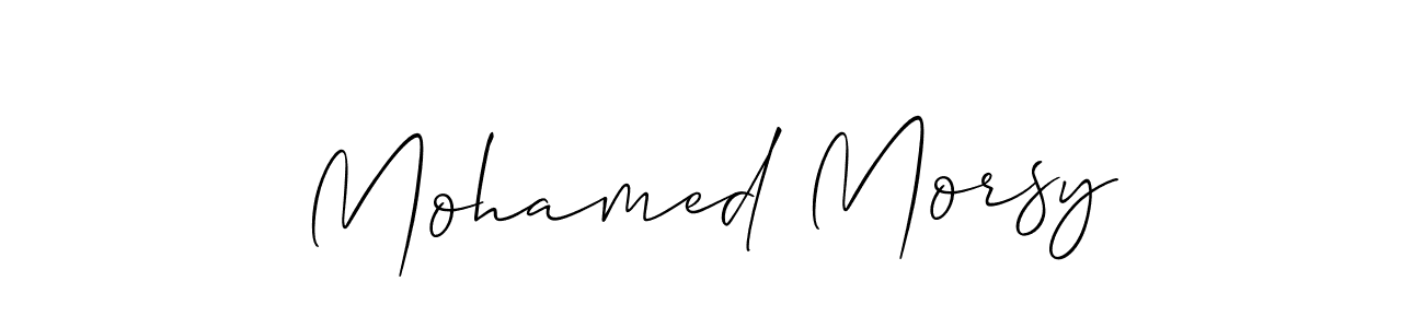 This is the best signature style for the Mohamed Morsy name. Also you like these signature font (Allison_Script). Mix name signature. Mohamed Morsy signature style 2 images and pictures png