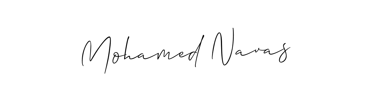 Use a signature maker to create a handwritten signature online. With this signature software, you can design (Allison_Script) your own signature for name Mohamed Navas. Mohamed Navas signature style 2 images and pictures png