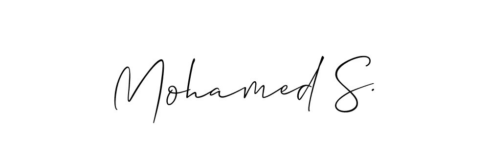 Once you've used our free online signature maker to create your best signature Allison_Script style, it's time to enjoy all of the benefits that Mohamed S. name signing documents. Mohamed S. signature style 2 images and pictures png
