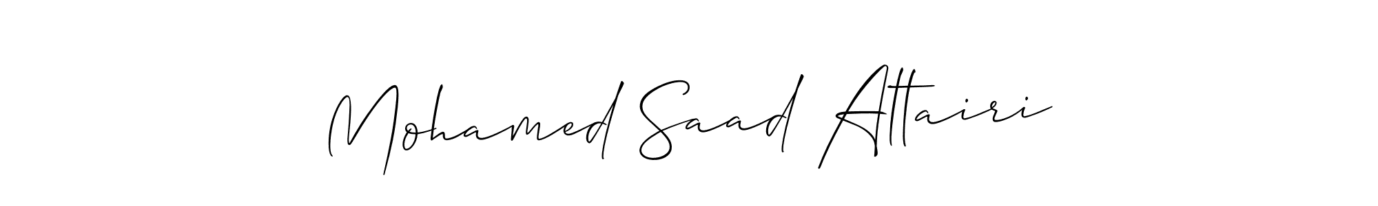 Also we have Mohamed Saad Altairi name is the best signature style. Create professional handwritten signature collection using Allison_Script autograph style. Mohamed Saad Altairi signature style 2 images and pictures png