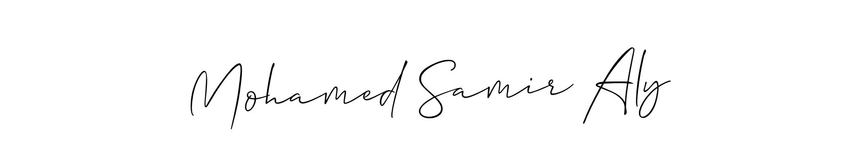 Use a signature maker to create a handwritten signature online. With this signature software, you can design (Allison_Script) your own signature for name Mohamed Samir Aly. Mohamed Samir Aly signature style 2 images and pictures png