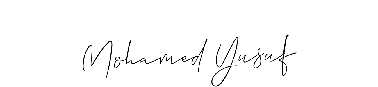 Mohamed Yusuf stylish signature style. Best Handwritten Sign (Allison_Script) for my name. Handwritten Signature Collection Ideas for my name Mohamed Yusuf. Mohamed Yusuf signature style 2 images and pictures png