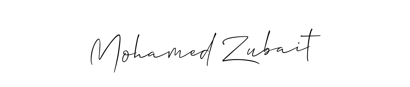 Use a signature maker to create a handwritten signature online. With this signature software, you can design (Allison_Script) your own signature for name Mohamed Zubait. Mohamed Zubait signature style 2 images and pictures png